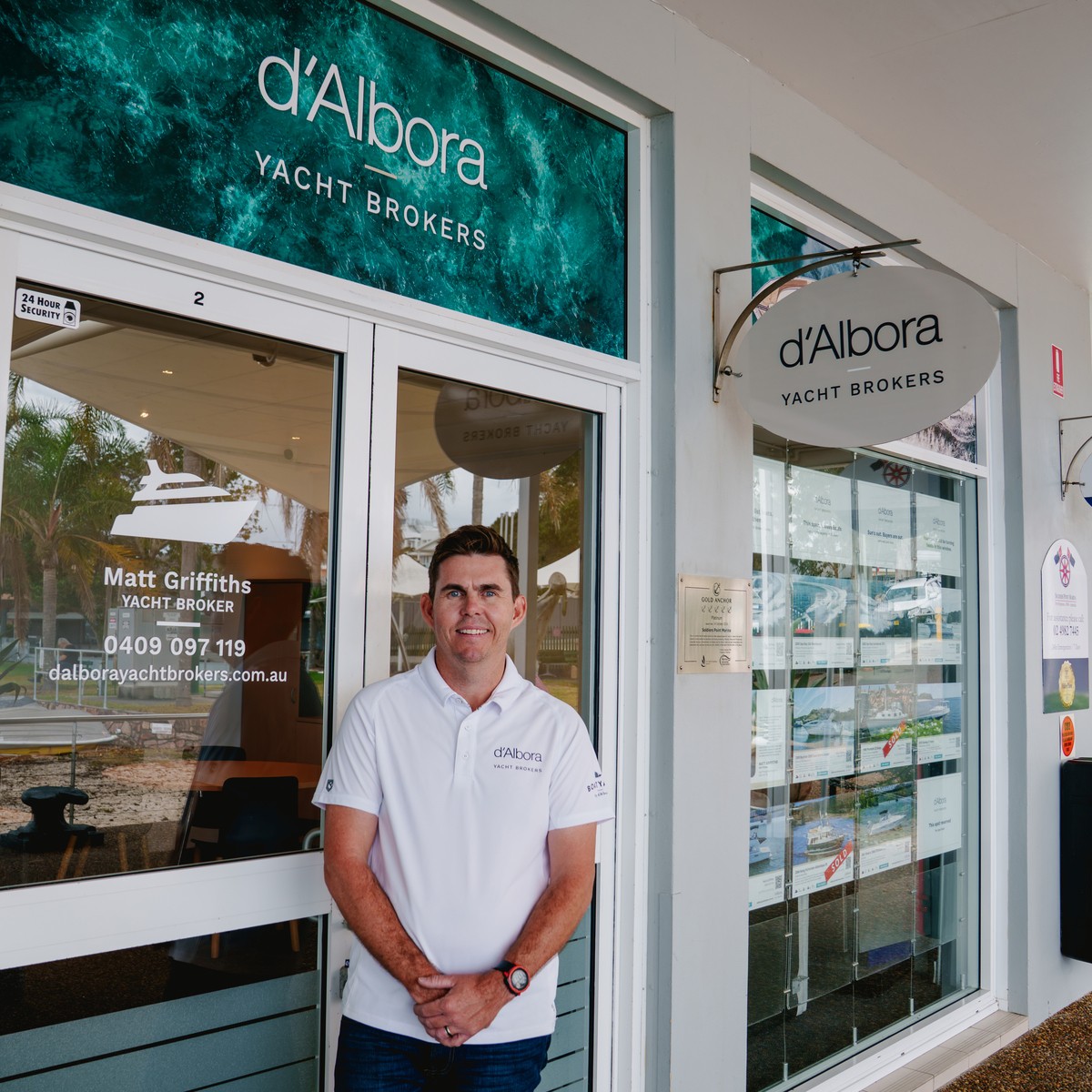 Now Open: d’Albora Yacht Brokers Soldiers Point | Meet Matt Griffiths